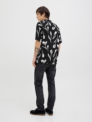JACK & JONES Black Printed Resort Shirt - Image 2 of 5
