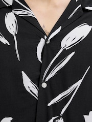 JACK & JONES Black Printed Resort Shirt - Image 4 of 5