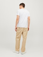 JACK & JONES White Chino 100% Cotton Trousers 2 Pack - Image 6 of 7