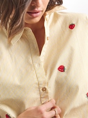 Simply Be Strawberry Embroidered Stripe Shirt - Bild 3 von 4