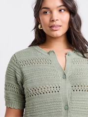 Simply Be Pointelle Short Sleeve Cardigan - Slika 4 iz 4