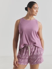Simply Be Ribbed Vest Shortie Pyjamas 2 Pack - صورة 1 من 4