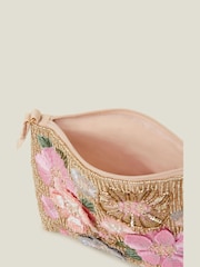 Angels By Accessorize Pink Girls Flower Beaded Bag - Image 2 of 2