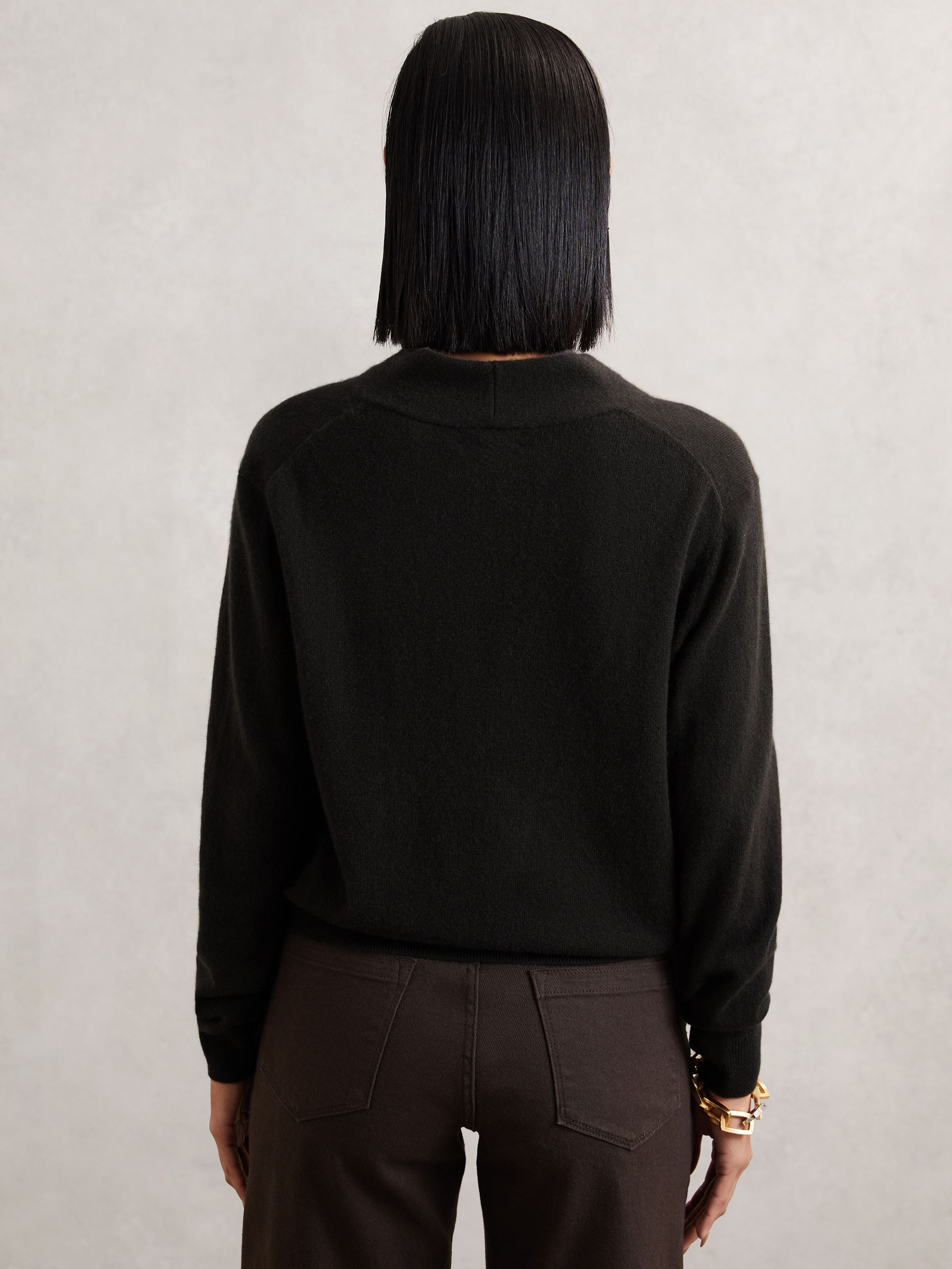 Buy Reiss Chocolate Brown Mia Cashmere V-Neck Jumper from Next USA