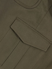 Reiss Olive Green Rogan Cotton Tapered Cargo Trousers With Stretch - Image 5 of 5