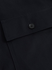 Reiss Navy Preach Lyocell Cotton Wide Utility Trousers - Image 6 of 6