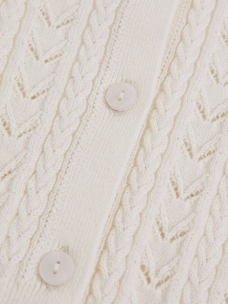 Reiss Ivory Flo Cardigan - Image 4 of 4