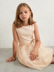 Reiss Neutral Dahlia Dress - Image 3 of 4
