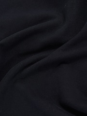 Reiss Black Jada Cotton Crew-Neck Long-Sleeve T-Shirt With Stretch - Image 6 of 6
