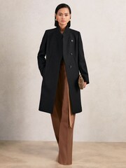 Reiss Black Max Coat - Image 1 of 6