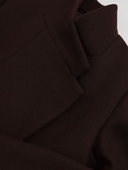 Reiss Chocolate Brown Max Petite Coat - Image 6 of 7