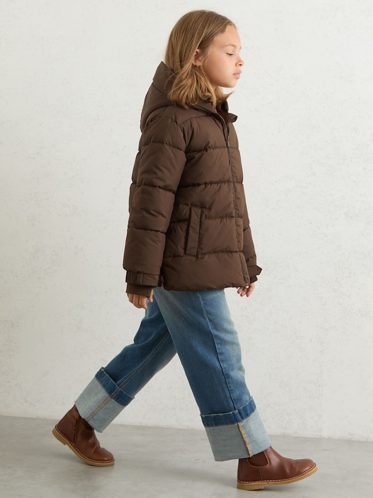 Reiss Chocolate Lumi Coat - Image 1 of 4