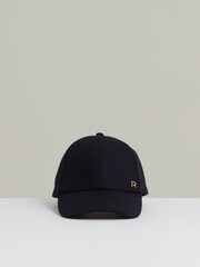 Reiss Fiona Wool-Blend Flannel Baseball Cap - Slika 1 iz 4