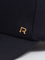 Reiss Fiona Wool-Blend Flannel Baseball Cap - Slika 4 iz 4