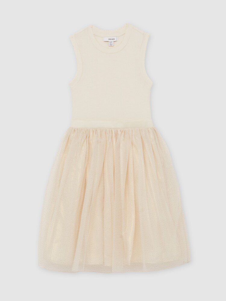 Reiss Neutral Dahlia Dress - Image 1 of 4