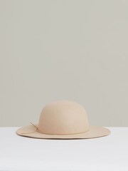 Reiss Neutral Lucy Felted Wool Sun Hat - Image 1 of 5
