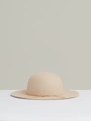 Reiss Neutral Lucy Felted Wool Sun Hat - Image 3 of 5