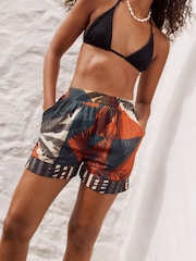 Black/Brown Summer Beach Shorts 2 Pack - Image 4 of 10