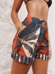 Black/Brown Summer Beach Shorts 2 Pack - Image 6 of 10