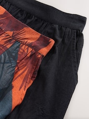 Black/Brown Summer Beach Shorts 2 Pack - Image 9 of 10
