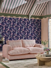 Cath Kidston Navy Birds & Berries 10M Wallpaper - Image 1 of 5