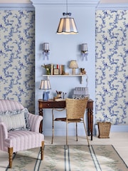 Cath Kidston Blue Birds & Berries 10M Wallpaper - Image 1 of 4