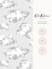 Cath Kidston Neutral Silver Linings Wallpaper - Image 6 of 6