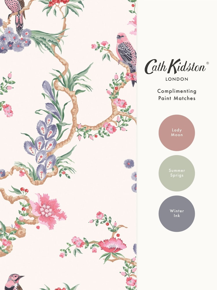 Cath Kidston Spring Birds & Berries Wallpaper - Image 5 of 5