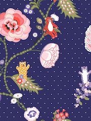 Cath Kidston Navy Catnip 10M Wallpaper - Image 2 of 4