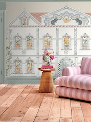 Cath Kidston Pastel Doll House Mural 4 x 2.5m - Image 1 of 4