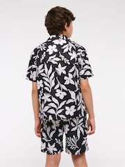Abercrombie & Fitch Floral Print Black Swim Shorts - Image 2 of 8
