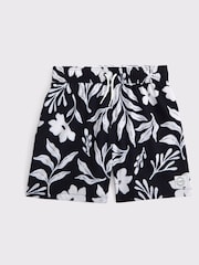 Abercrombie & Fitch Floral Print Black Swim Shorts - Image 7 of 8