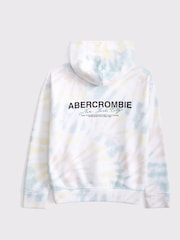 Abercrombie & Fitch Logo Popover White Hoodie - Image 2 of 2