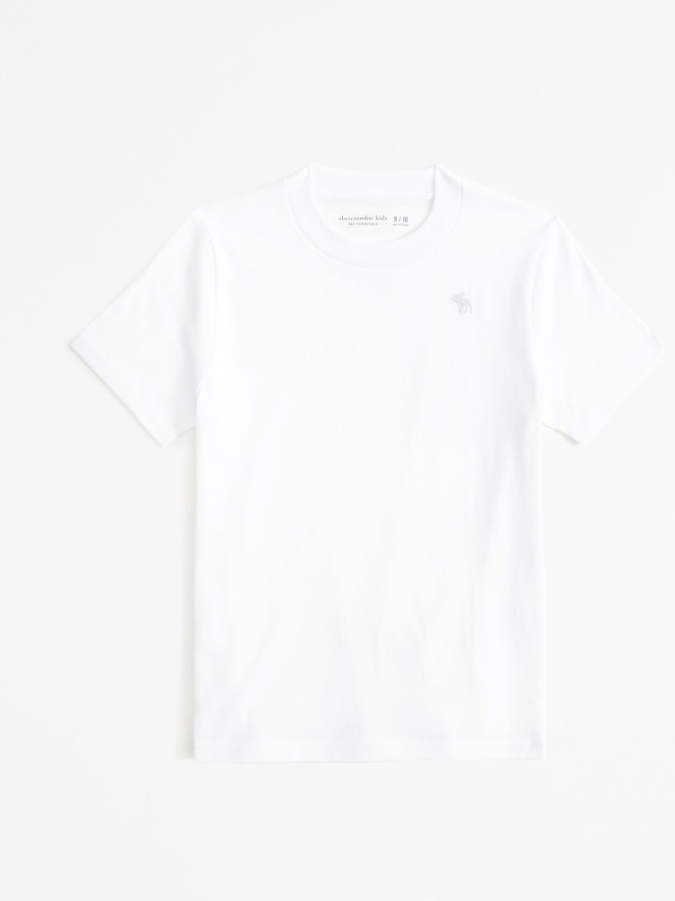 Abercrombie & Fitch Essential Icon White Crew T-Shirt - Image 1 of 1
