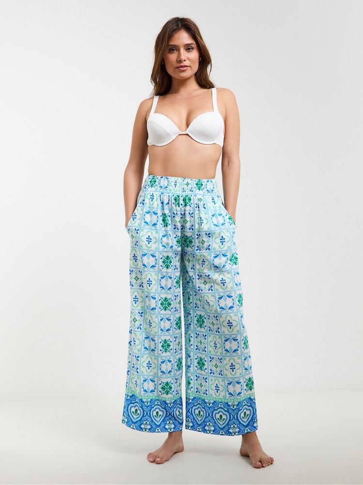 JD Williams Blue Beach to Beach Trousers - Image 1 of 4