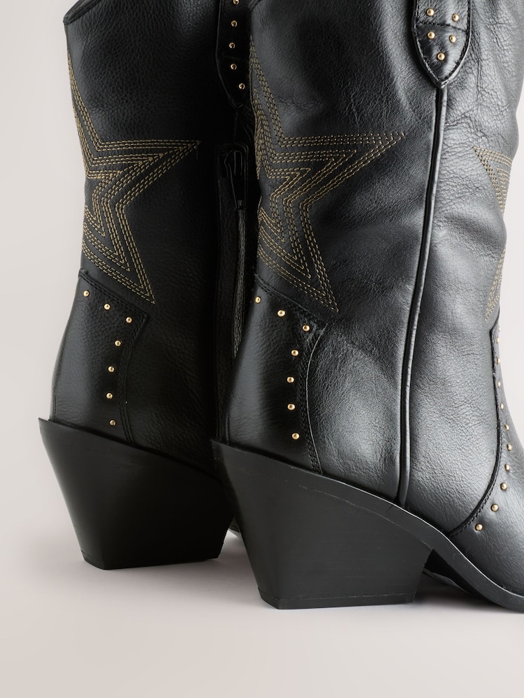 Buy Rockett St George Black Star Western Boots from the Next UK