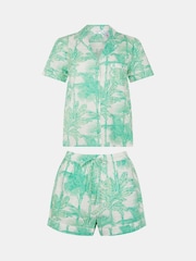 Accessorize Palm Print 100% Cotton Short Pyjamas Set - صورة 4 من 4