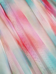 Monsoon Blue Ikat Flower Tulle Party Dress - Image 3 of 3
