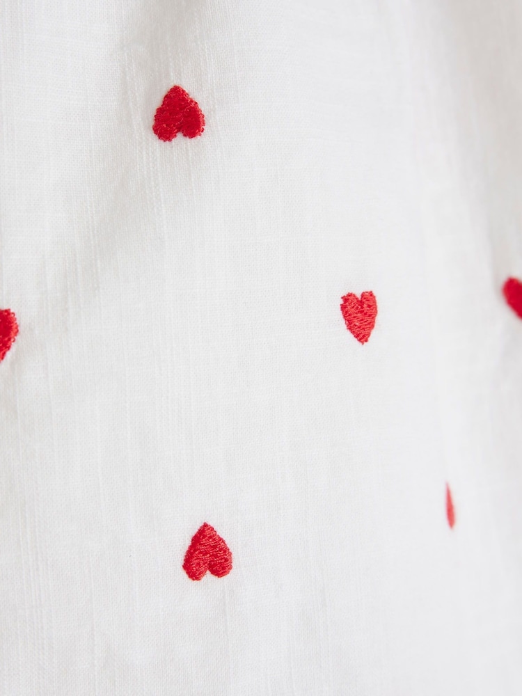 River Island Baby Girls Heart Print 100% Cotton T-Shirt Dress Set - Bild 5 von 5