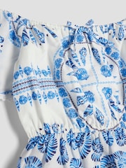 River Island White Girls Shell 100% Cotton Top and Trousers Set - Image 2 of 4