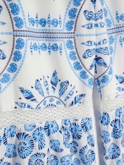 River Island White Girls Shell 100% Cotton Top and Trousers Set - Image 3 of 4