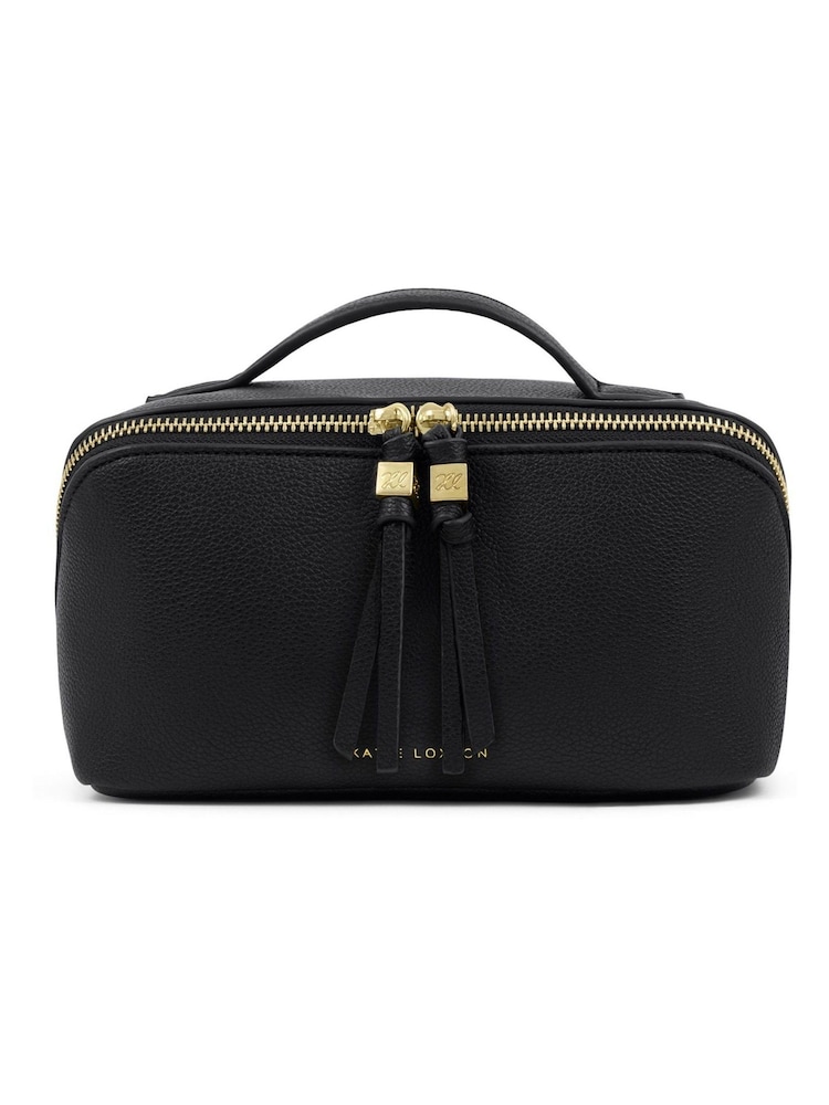 Katie Loxton Black Medium Fold-Out Wash Bag - Image 2 of 4
