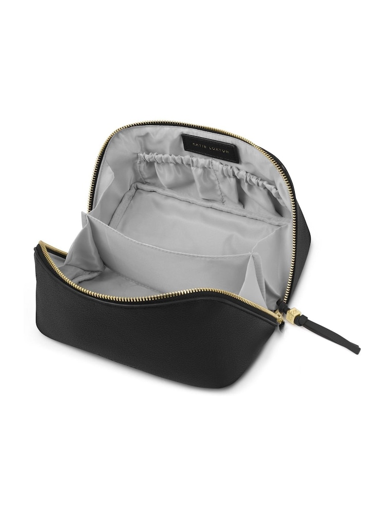 Katie Loxton Black Medium Fold-Out Wash Bag - Image 4 of 4