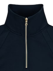 Chelsea Peers Blue LuxeComfort Scuba Half-Zip Sweatshirt - Image 3 of 3