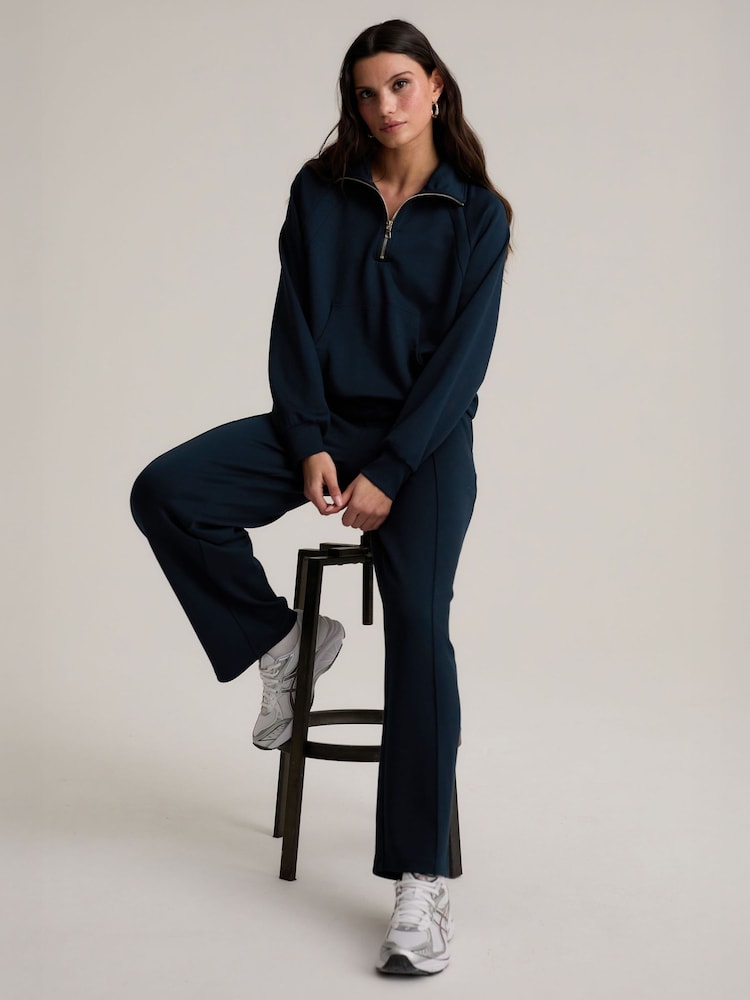 Chelsea Peers Blue Luxe Comfort Scuba Joggers - Image 1 of 3 Chelsea Peers Blue Luxe Comfort Scuba Joggers - Image 1 of 3