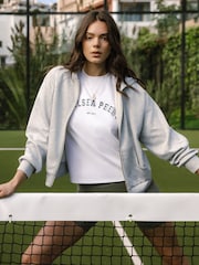 Chelsea Peers Grey LuxeComfort Scuba Zip Hoodie - Image 1 of 5
