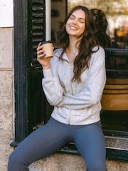 Chelsea Peers Grey LuxeComfort Scuba Zip Hoodie - Image 4 of 5