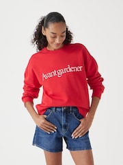 Hush Red Avant Gardener Graphic 100% Cotton Sweatshirt - Image 1 of 5