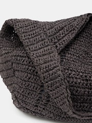 Hush Brown Raffia Oversized Tote Bag - Image 3 of 6