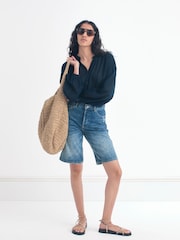 Azul - Hush Bea Textured Stripe Blouse - Imagen 5 de 6